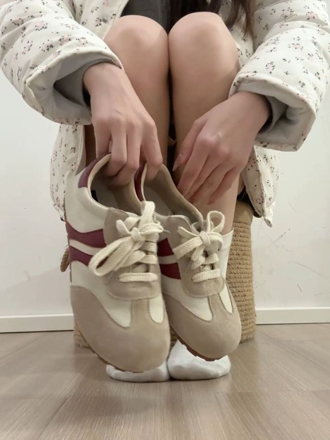 低帮 系带 皮革 