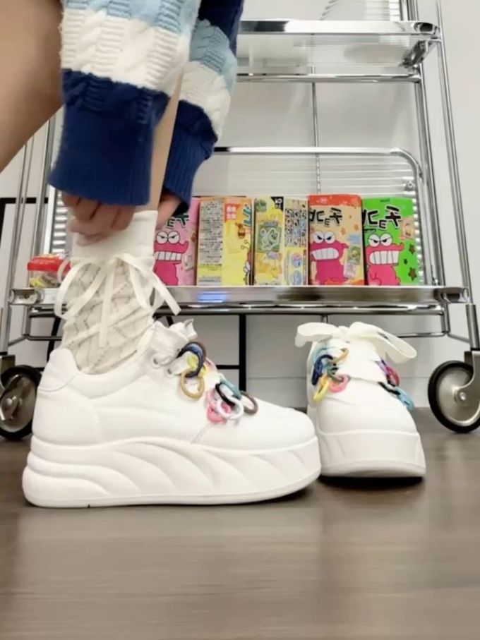 高帮 系带 