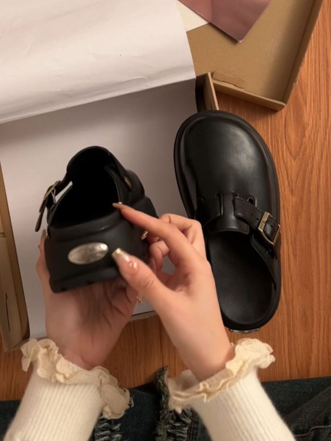 圆头 无帮 袢扣 皮革