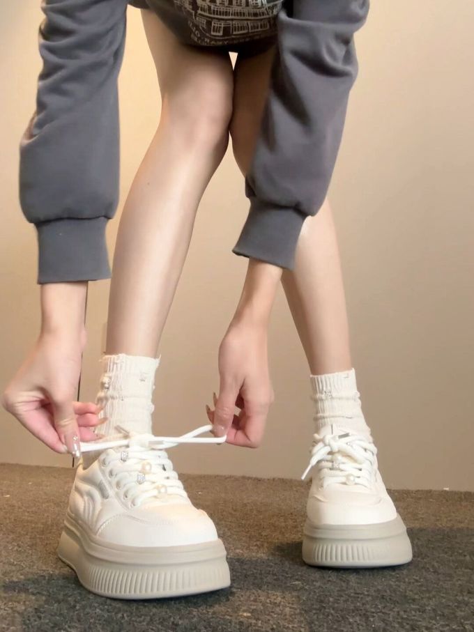高帮 系带 皮革