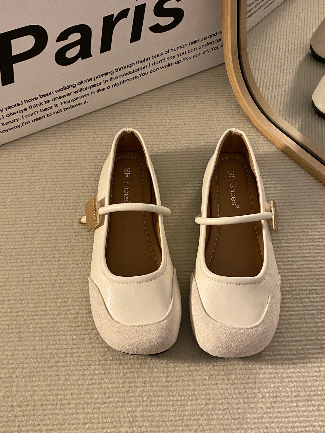 圆头 袢扣 中口鞋 绒毛/绒面  - VALI鞋履AI设计主图