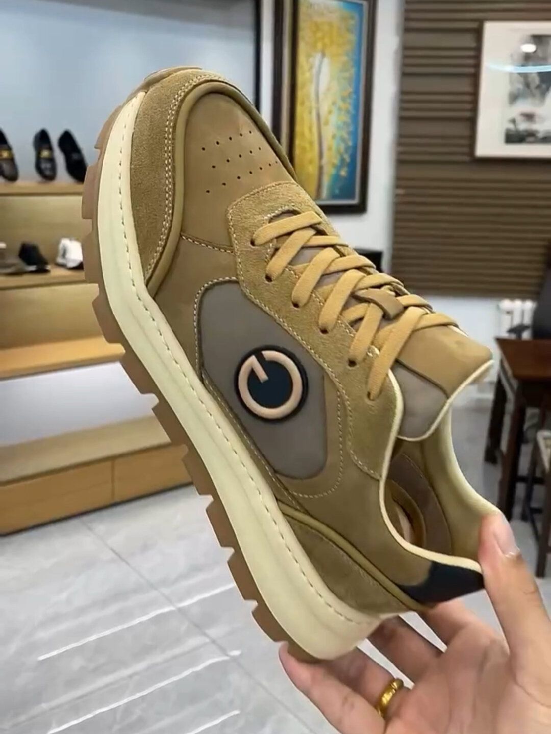 低帮 松紧带 系带 皮革  - VALI鞋履AI设计主图