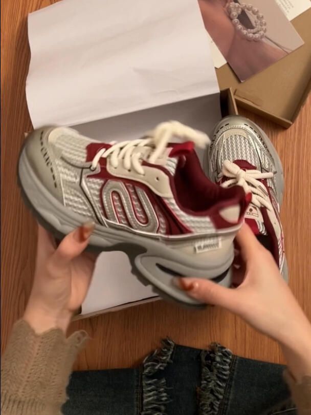 低帮 系带 网面
