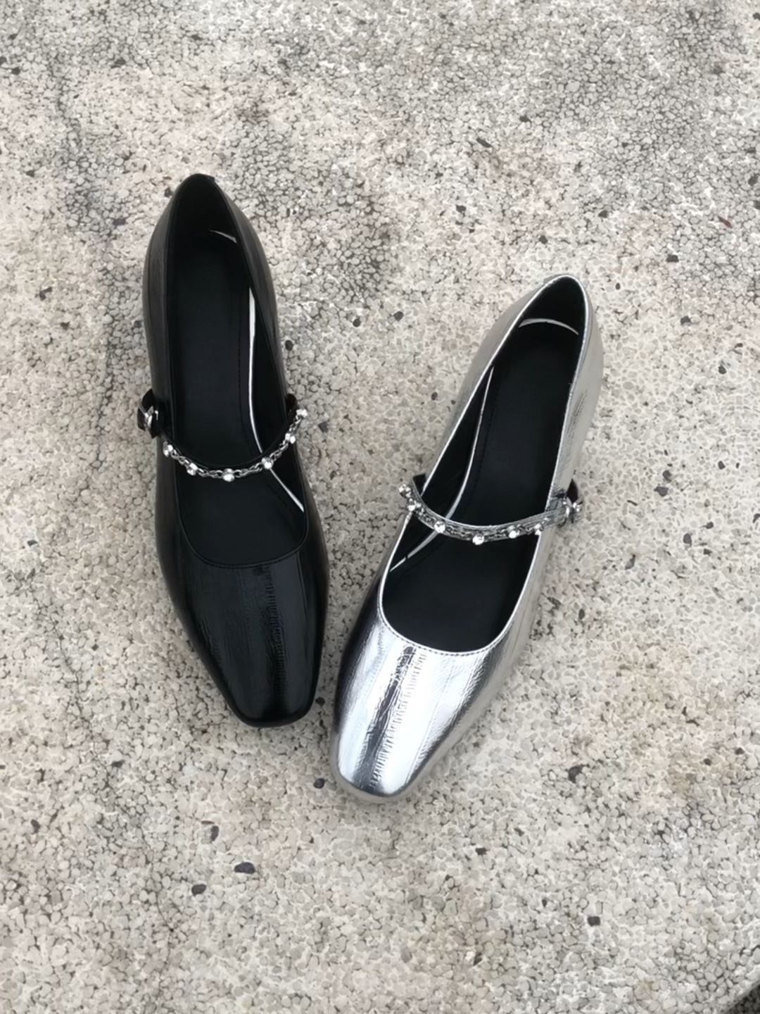 方头 袢扣 浅口鞋 皮革  - VALI鞋履AI设计主图