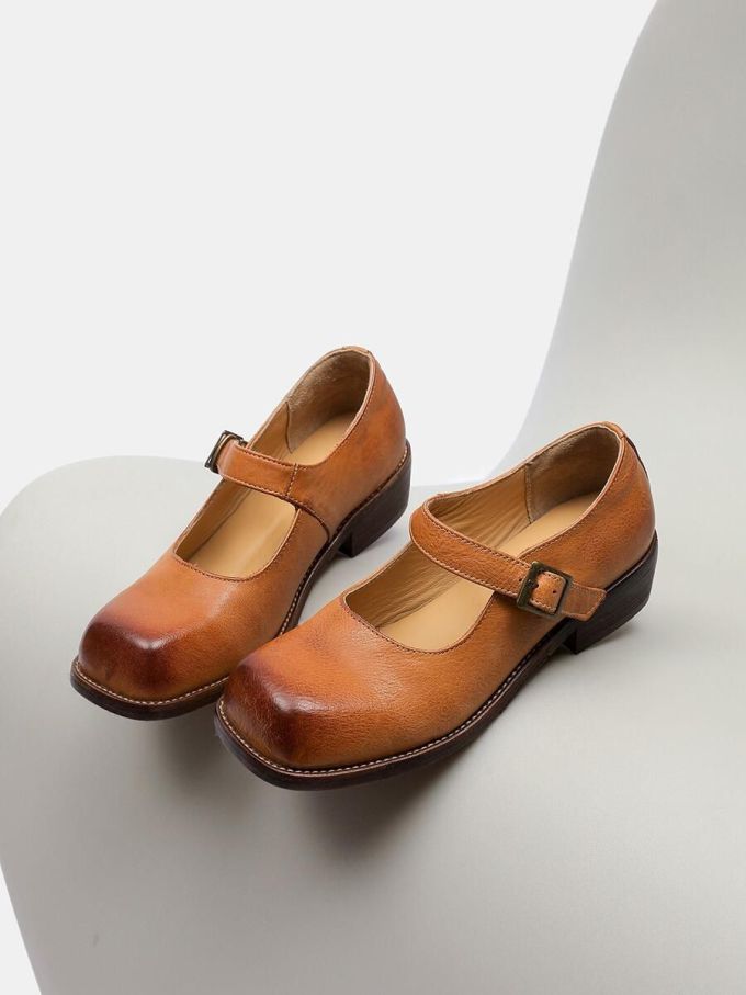 中口鞋 皮革