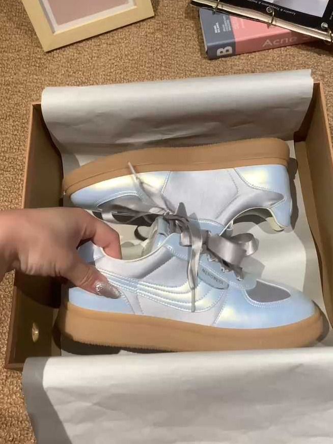 低帮 系带 魔术贴 皮革 