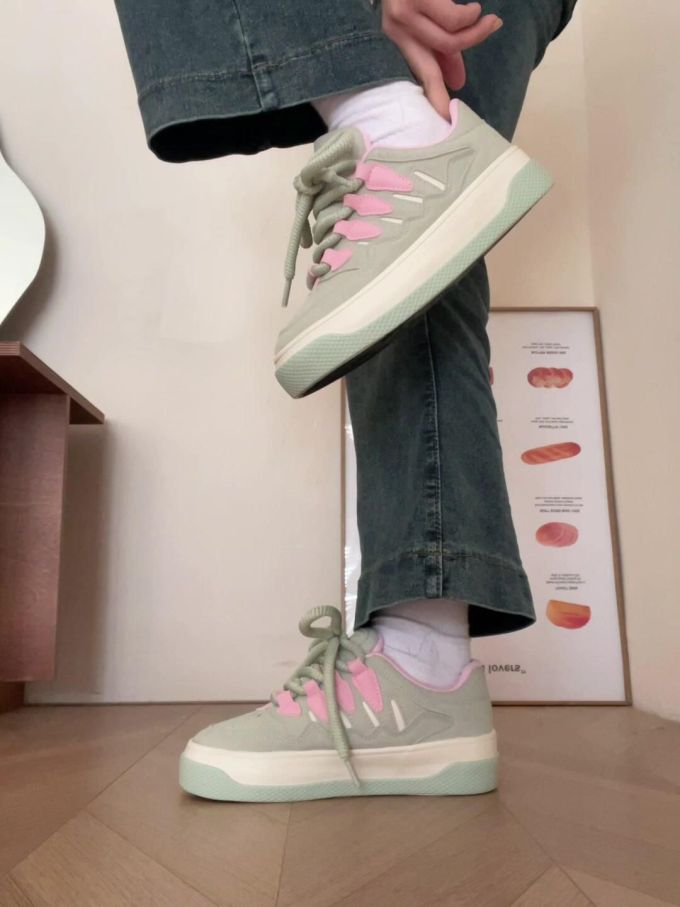 低帮 系带 皮革 