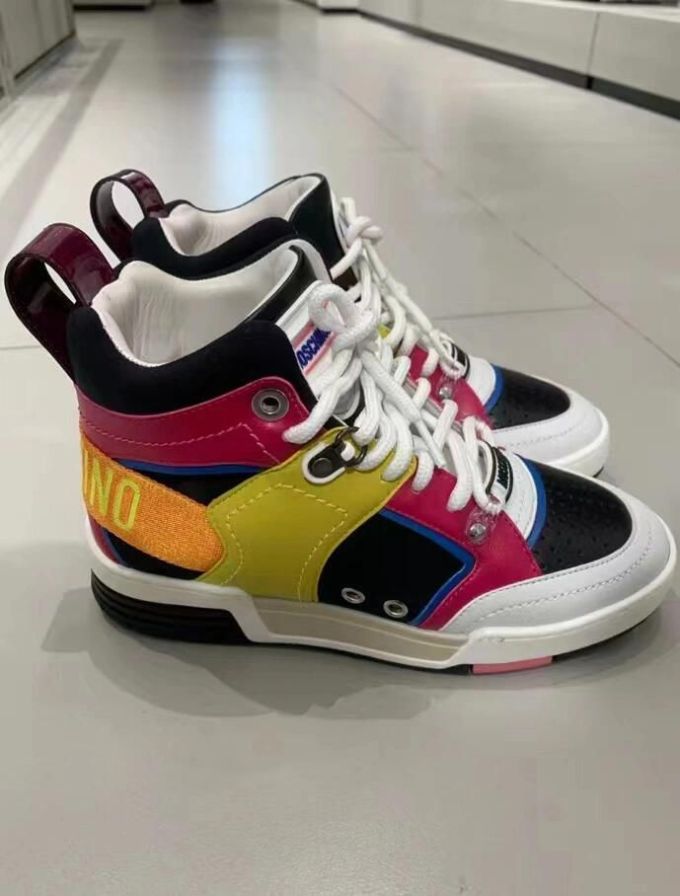高帮 系带 皮革 