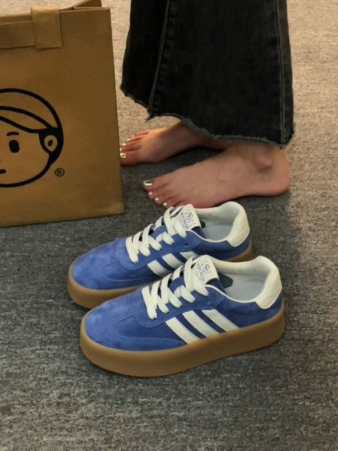 低帮 系带 皮革 