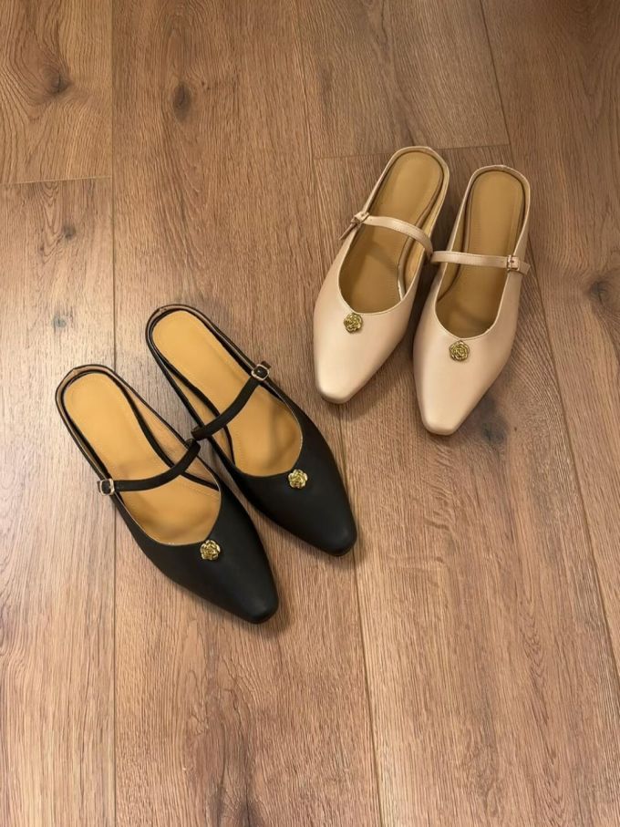 袢扣 中口鞋 皮革 