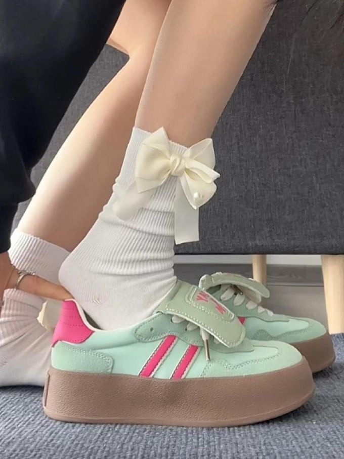 低帮 系带 魔术贴 皮革 