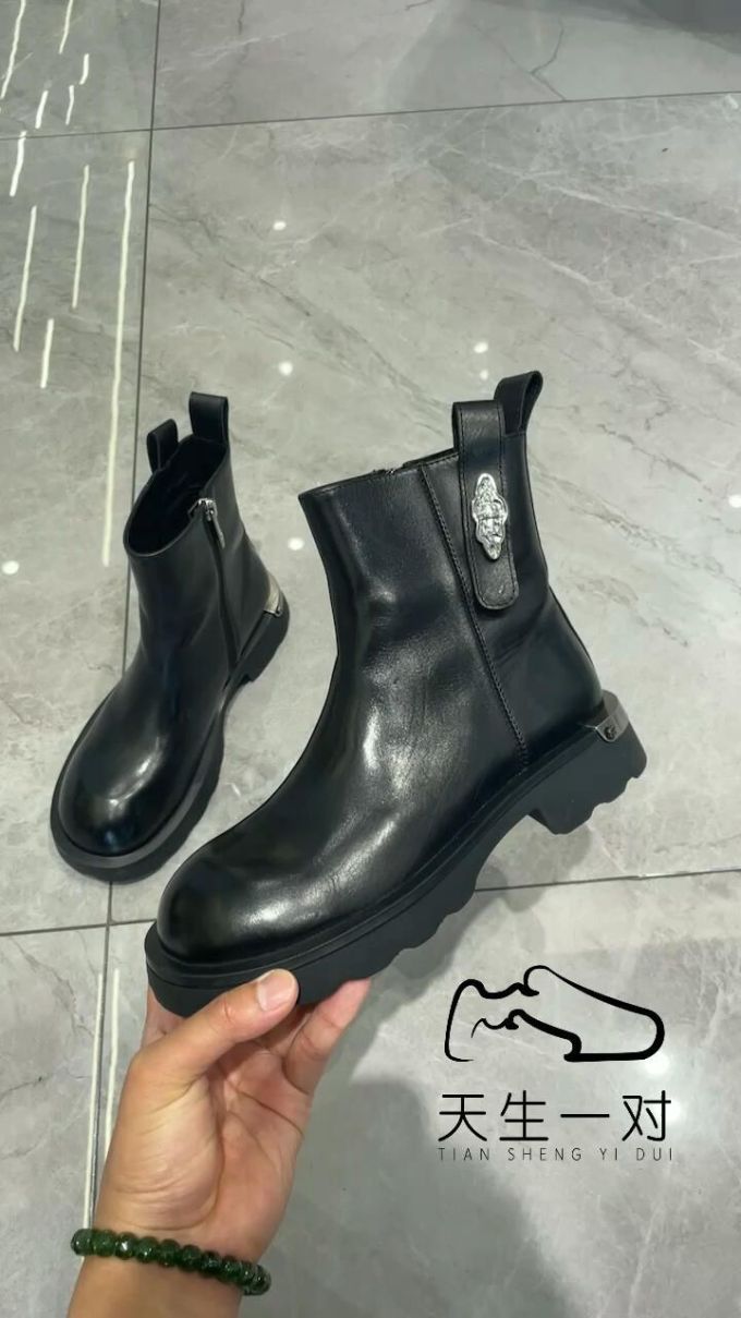 圆头 皮革 