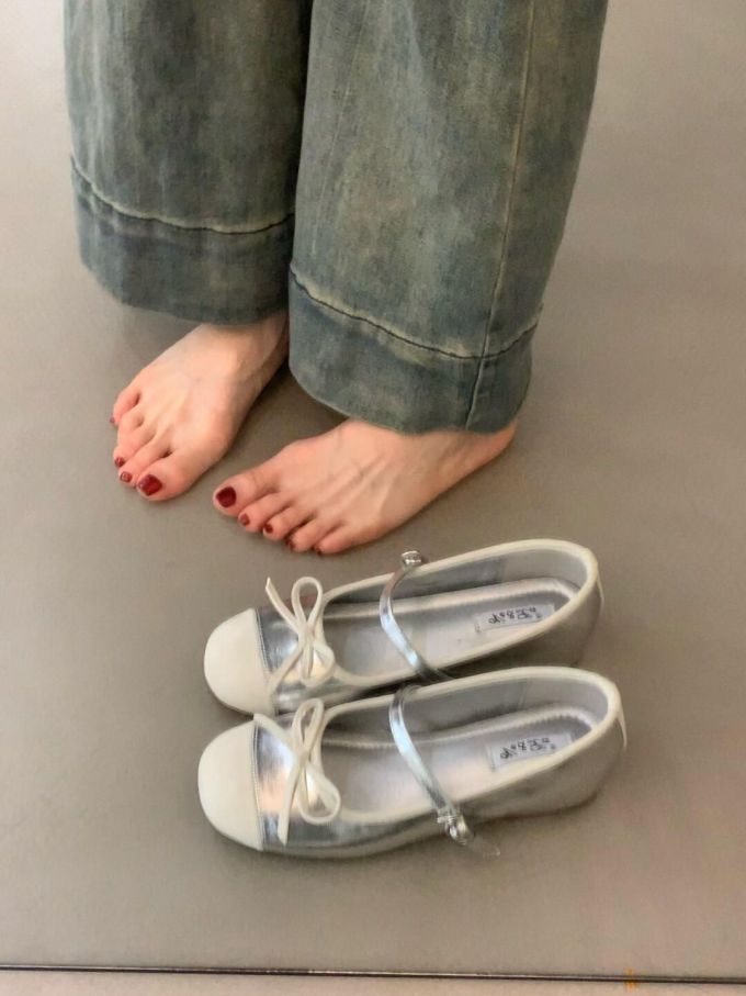 圆头 袢扣 浅口鞋 皮革 