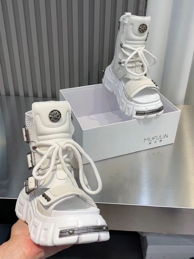 高帮 系带 