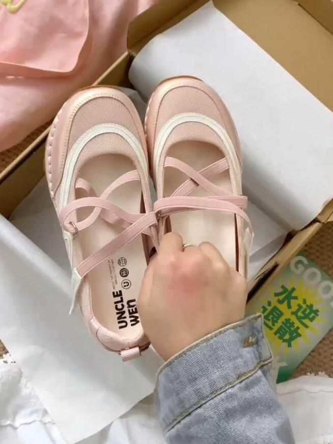 圆头 中口鞋 皮革 