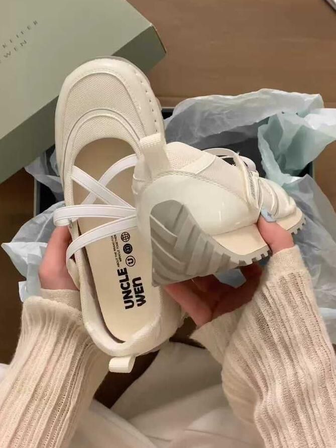 圆头 中口鞋 皮革 