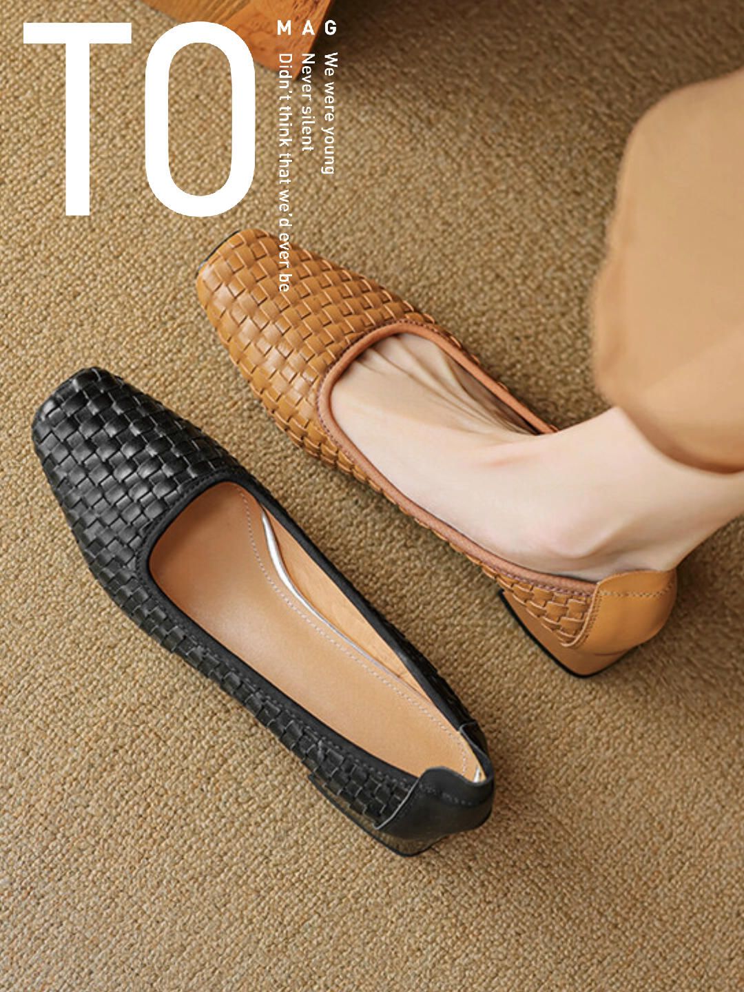 方头 低帮 一脚蹬 中口鞋 皮革  - VALI鞋履AI设计主图