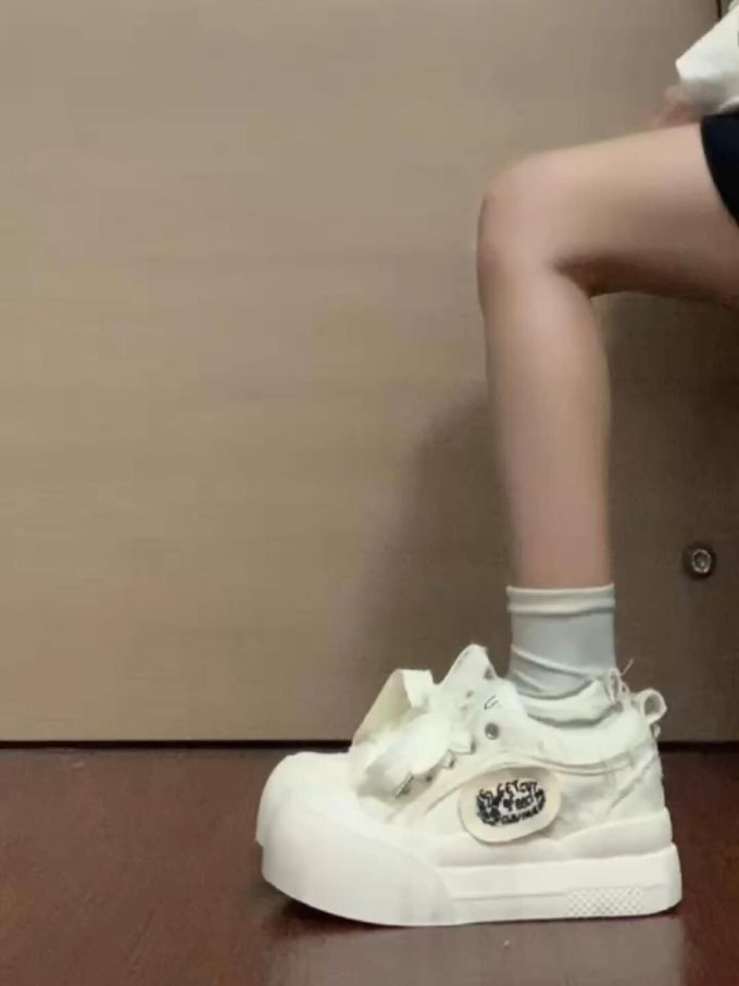 低帮 系带 魔术贴 布面 