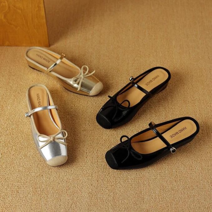 方头 袢扣 中口鞋 皮革 