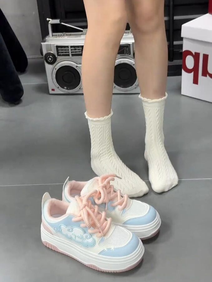 低帮 系带 布面 