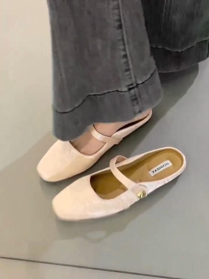 方头 袢扣 中口鞋 皮革 