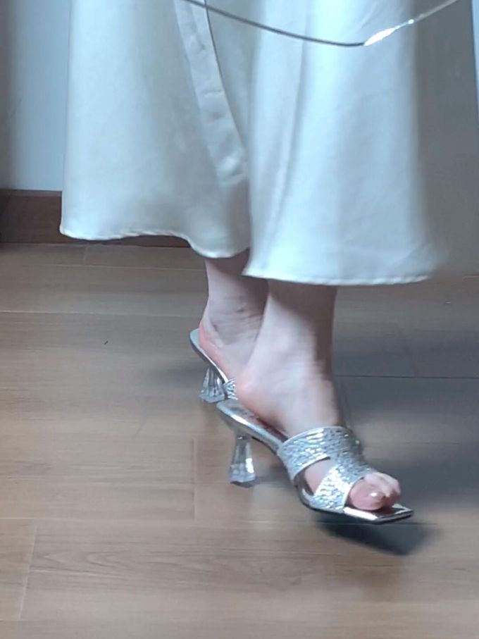 高跟 无帮 松紧带 