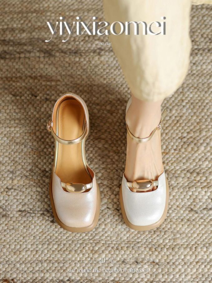 无帮 袢扣 皮革 