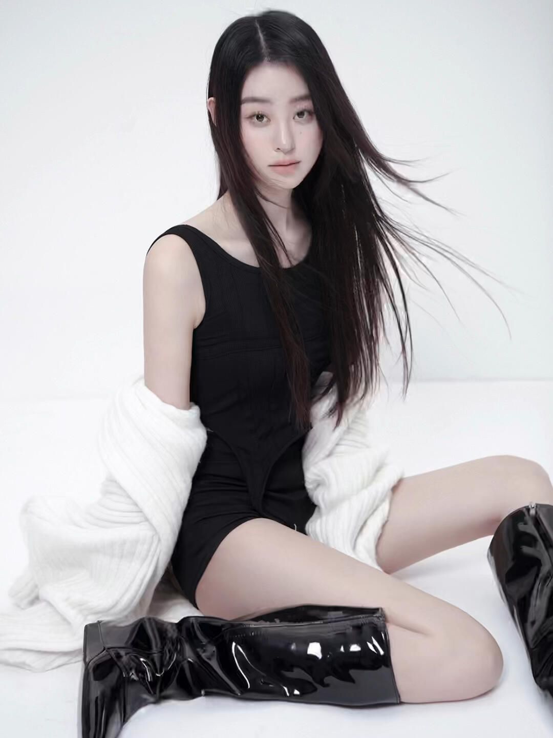 针织面料 S型 无袖 夜空色 ABG辣妹 辣妹  - VALI鞋履AI设计主图