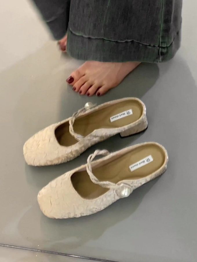 圆头 中口鞋 皮革 