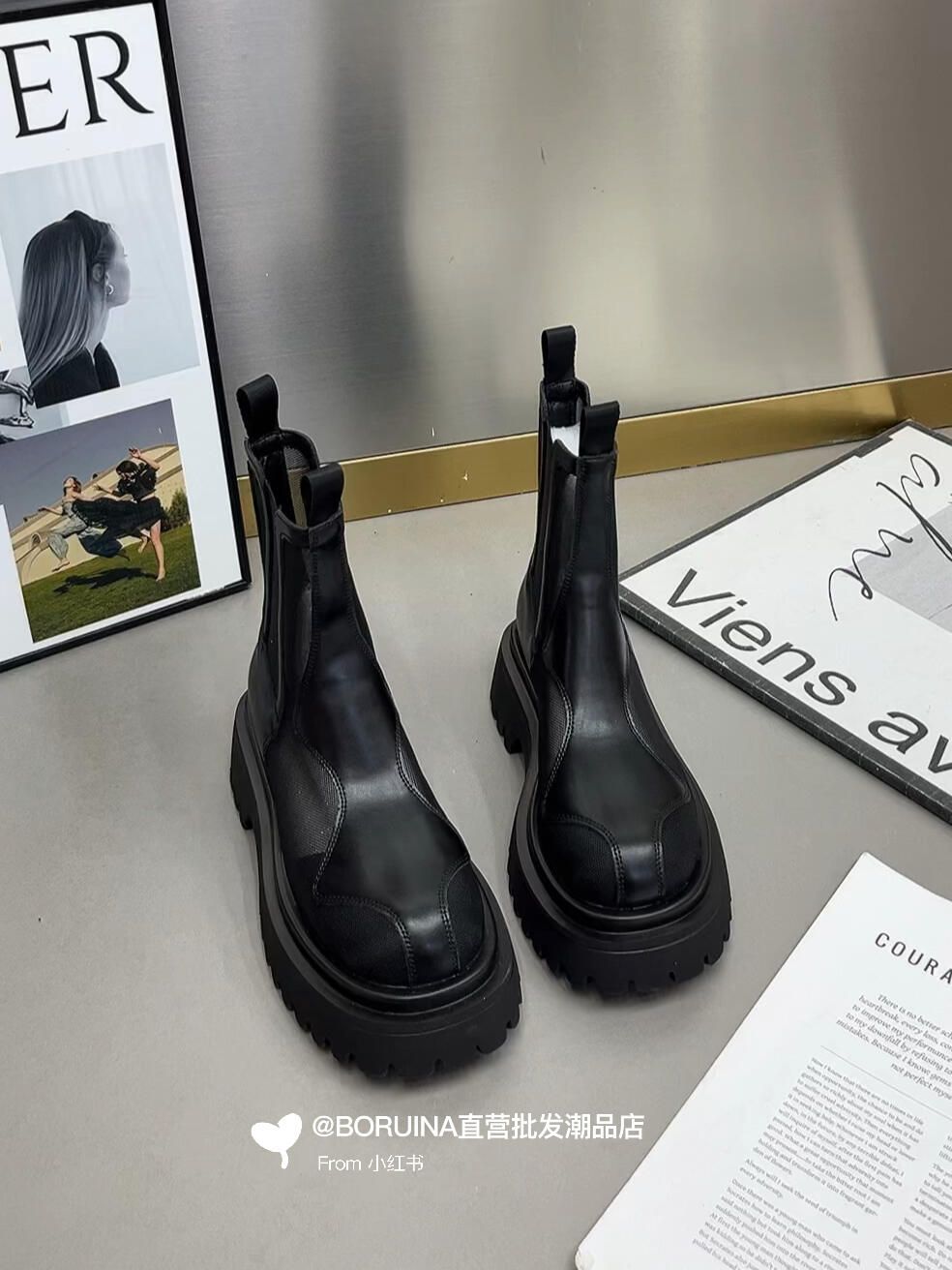 圆头 皮革  - VALI鞋履AI设计主图