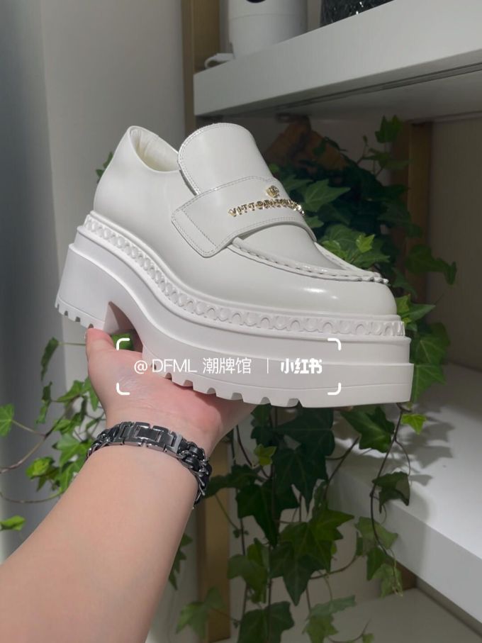 厚底 圆头 低帮 魔术贴 皮革 