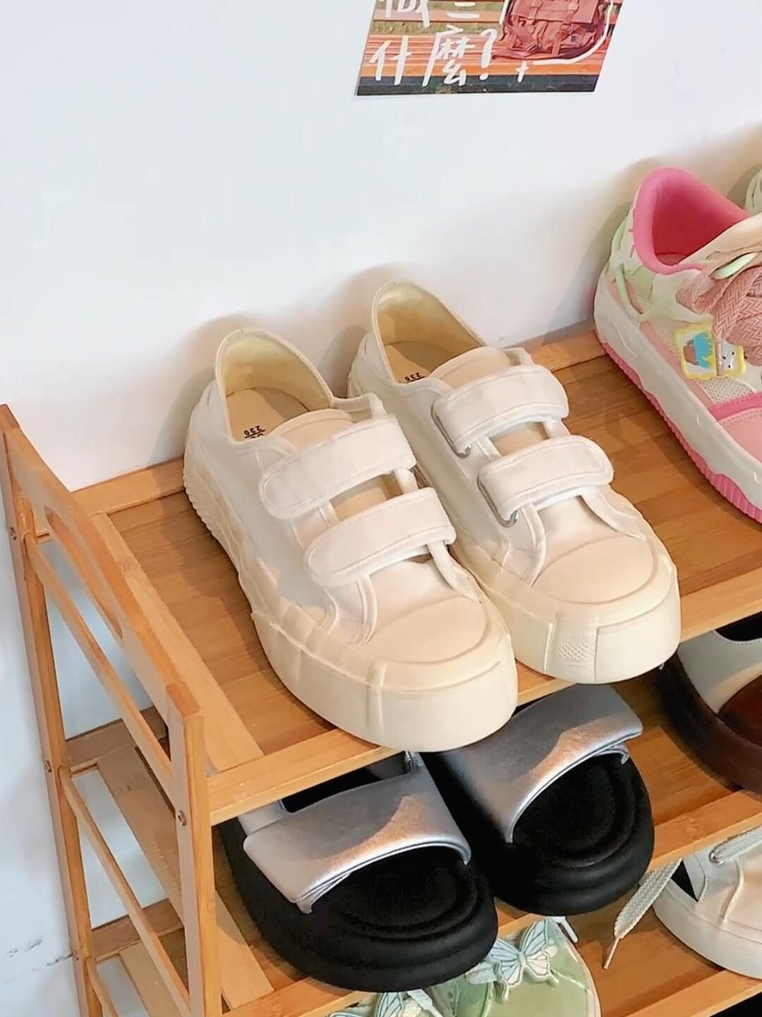 低帮 魔术贴 布面  - VALI鞋履AI设计主图