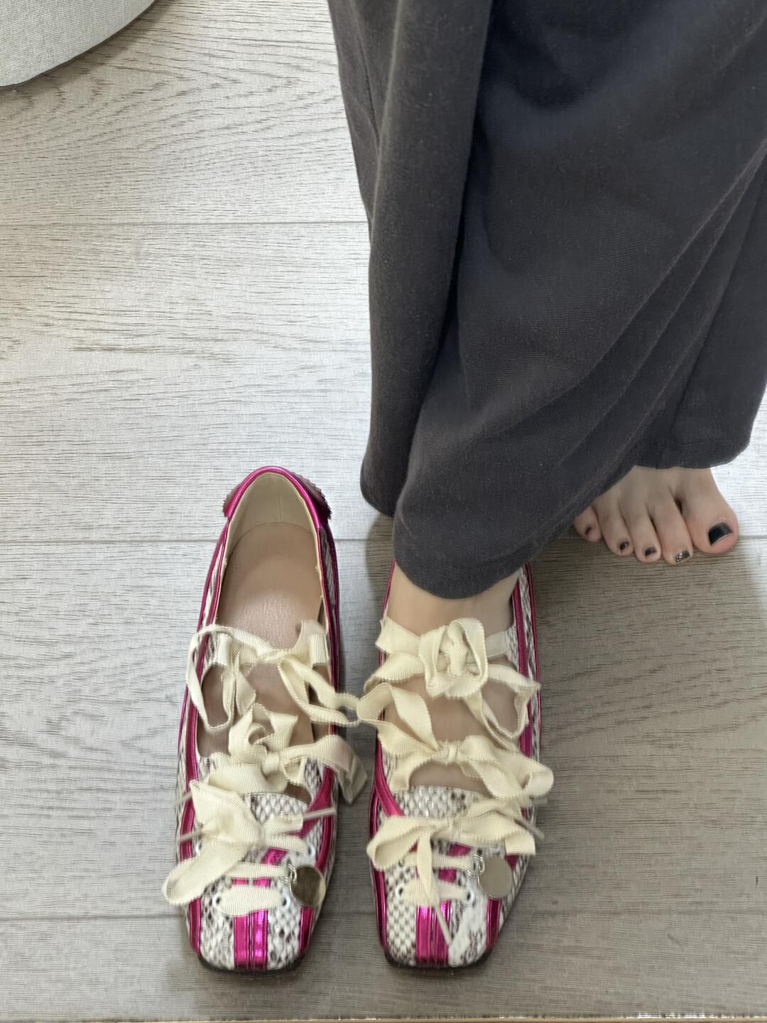 方头 低帮 深口鞋 布面  - VALI鞋履AI设计主图