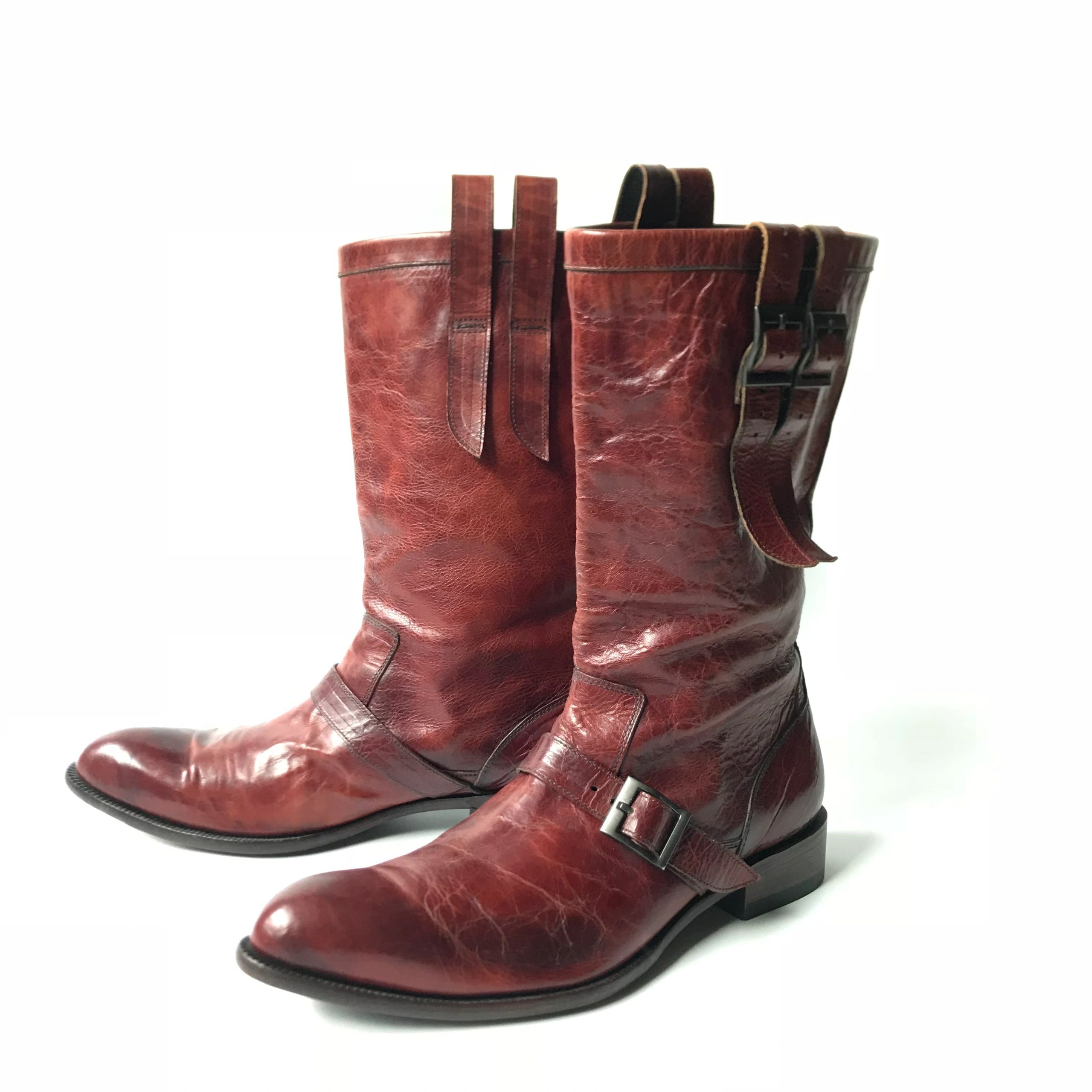 圆头 袢扣 皮革  - VALI鞋履AI设计主图