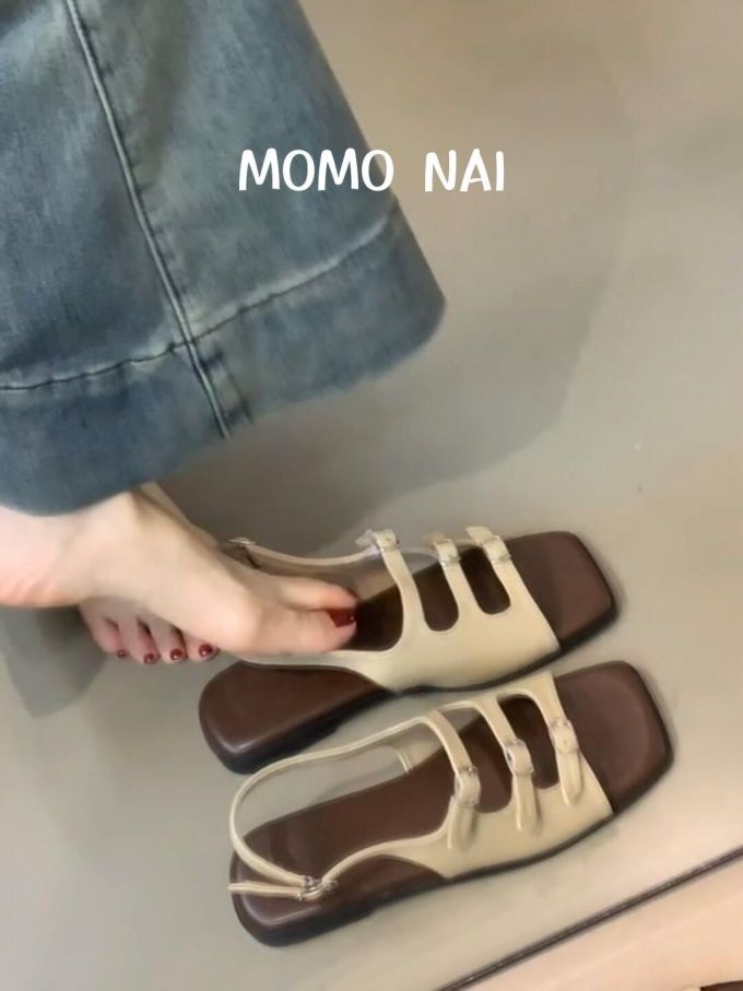 方头 松紧带 袢扣 皮革 