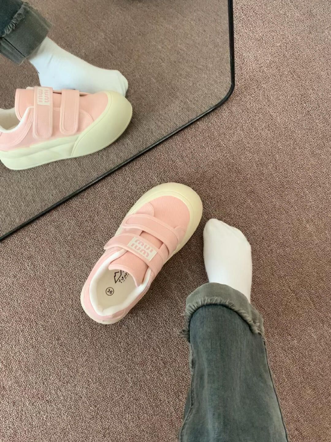 无帮 魔术贴 布面  - VALI鞋履AI设计主图