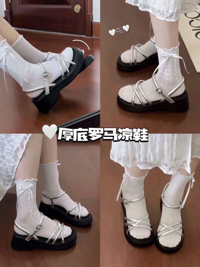 平底 圆头 中口鞋 皮革 