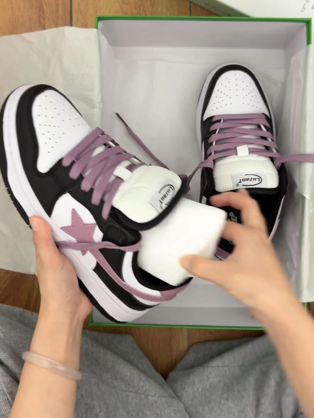 低帮 系带 魔术贴 皮革  - VALI鞋履AI设计主图