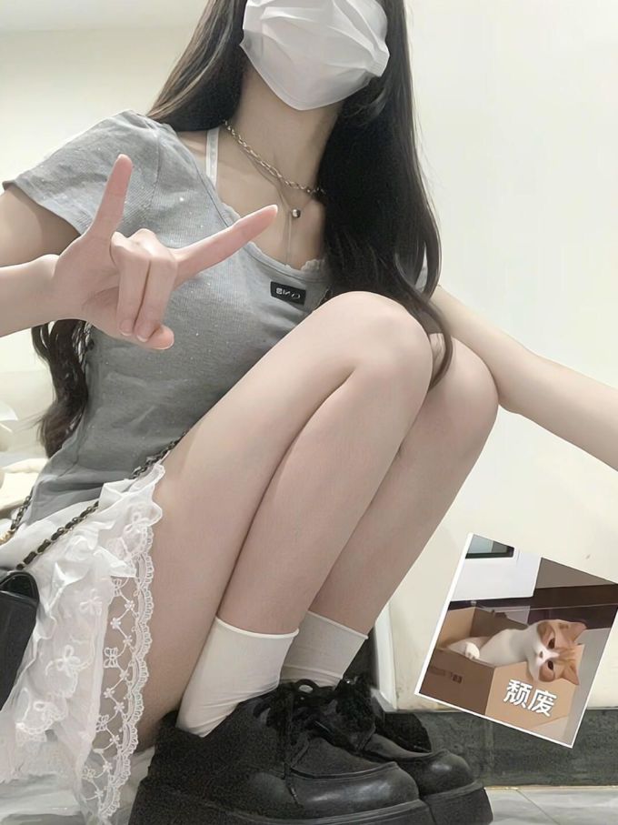 针织面料 圆形领 无袖 夜雾色 塔灰色 ABG辣妹 辣妹 