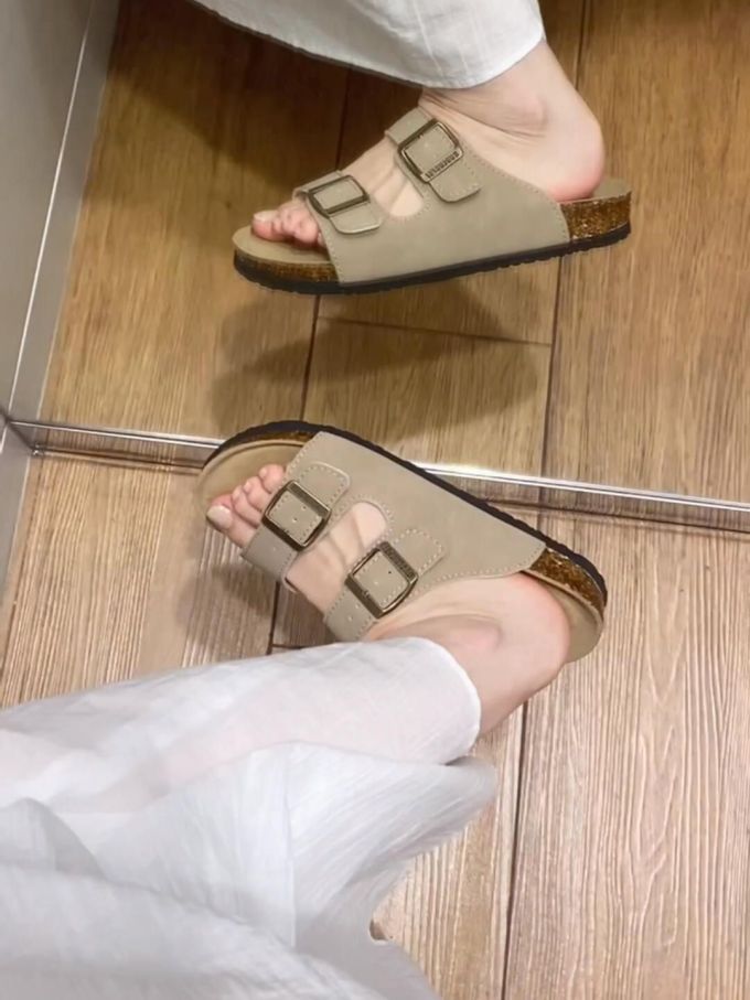 无帮 袢扣 皮革 