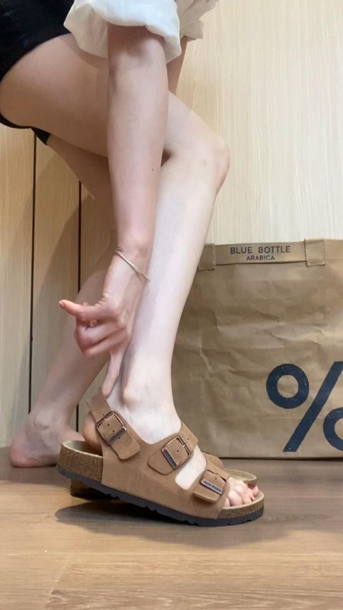 无帮 袢扣 皮革 