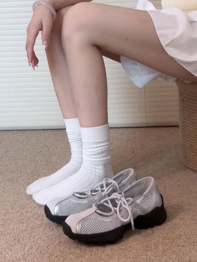 低帮 系带 网面 