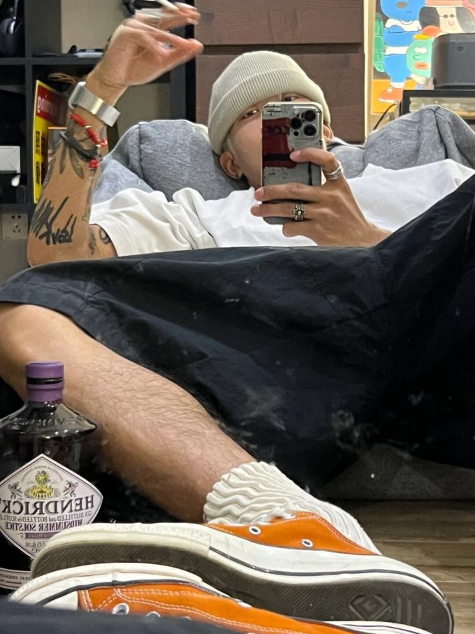A型 拼接 酱黑色 