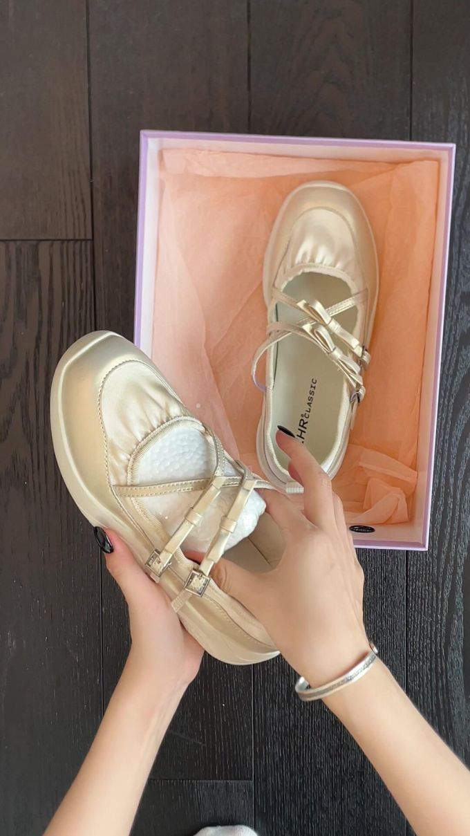 方头 中口鞋 皮革 