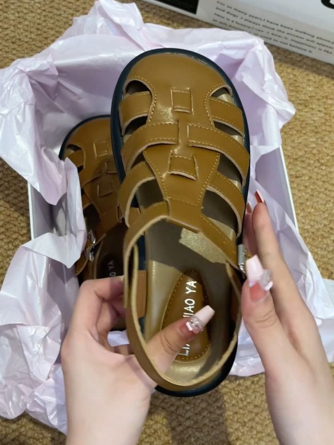 无帮 袢扣 皮革 