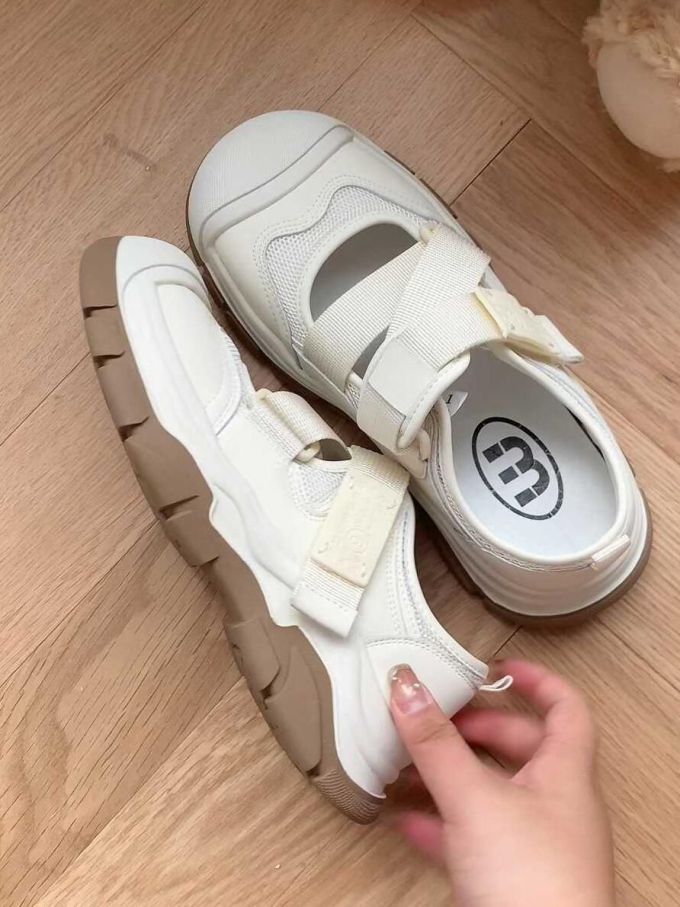 无帮 魔术贴 皮革 