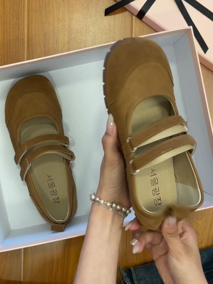 袢扣 中口鞋 皮革 