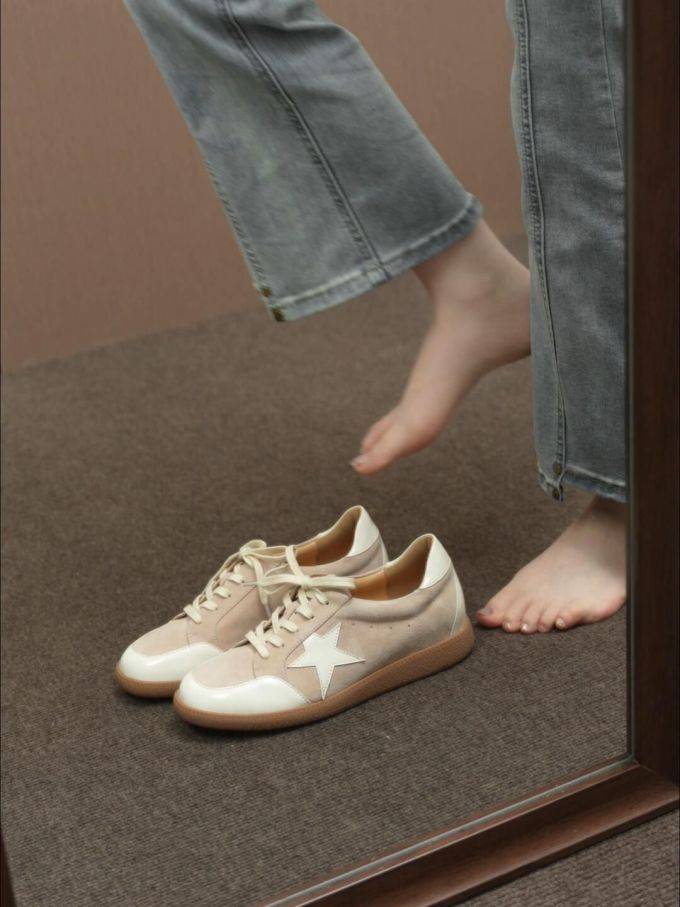 低帮 系带 皮革 