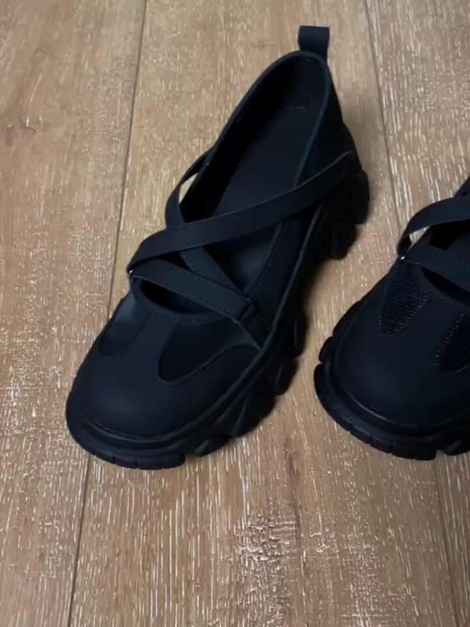 圆头 松紧带 中口鞋 皮革 