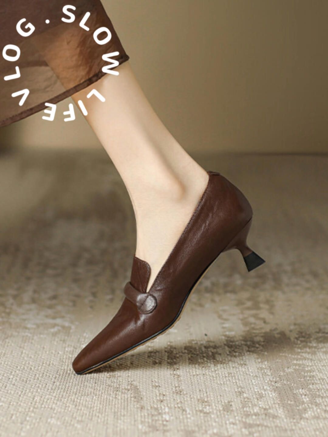 松紧带 中口鞋 皮革  - VALI鞋履AI设计主图